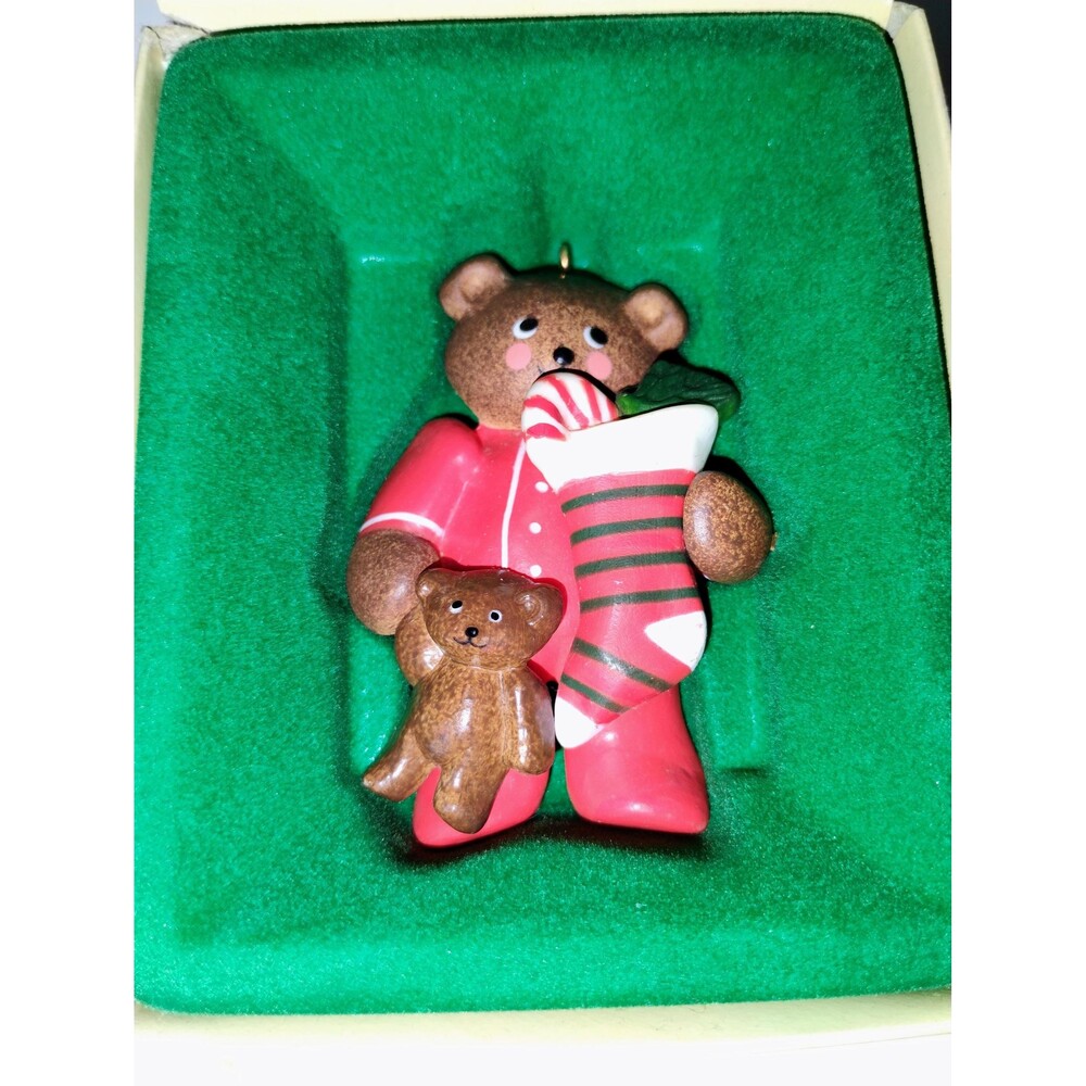 Russ Vintage Christmas  Bear Christmas ornament rare find